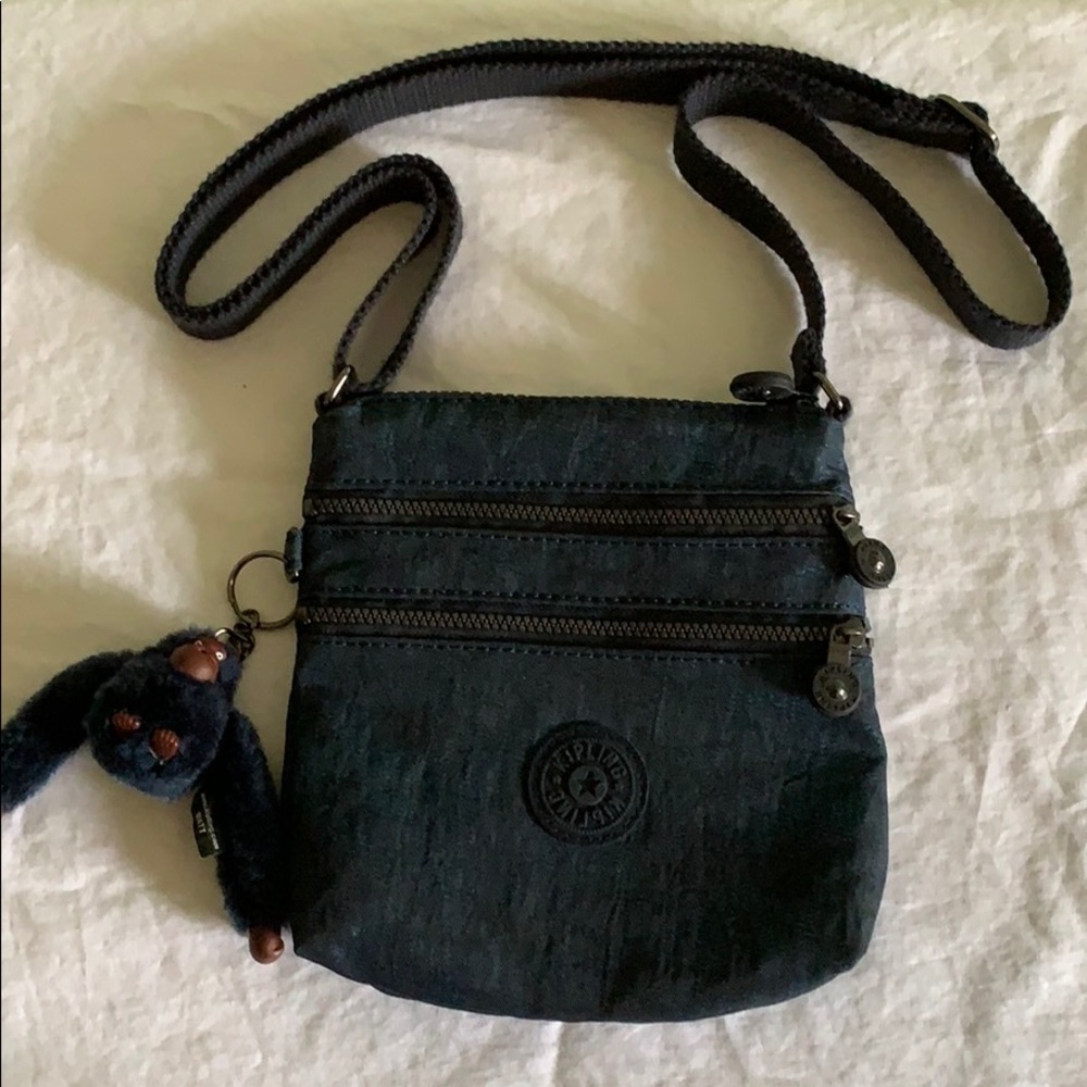 Small blue Kipling purse